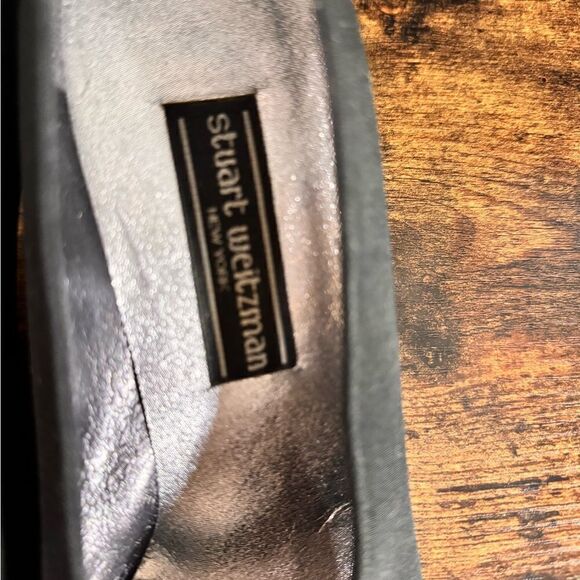 Stuart Weitzman Women's Black Kitten Heel Pumps Size 9.5 AA - Picture 8 of 12